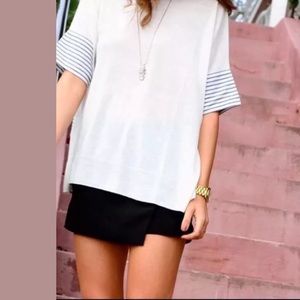 J. CREW Combo Sweater striped Wool Linen Knit